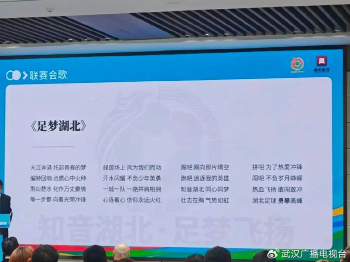 2026湖北城市足球联赛发布LOGO、吉祥物及会歌 门